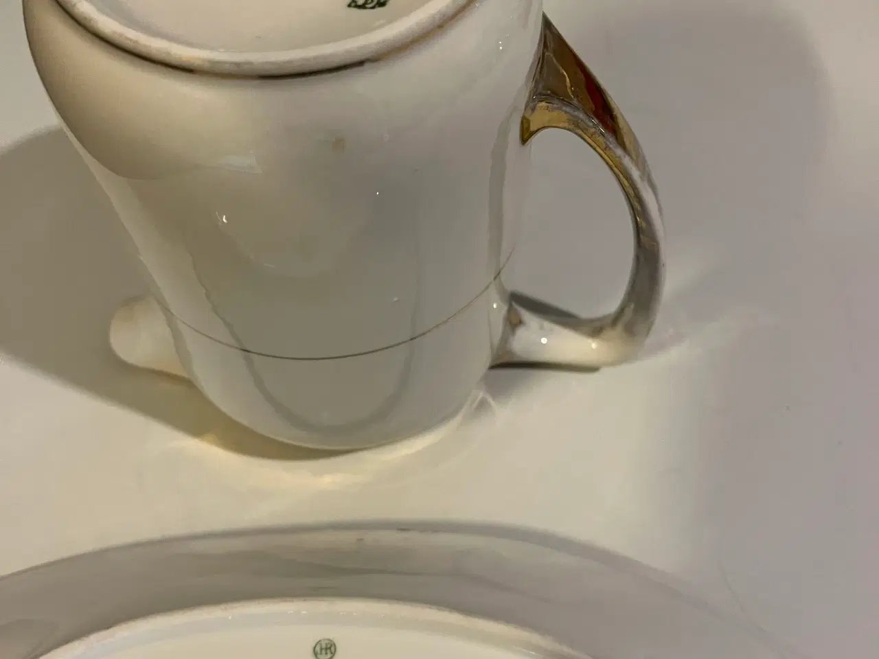 Billede 2 - Gammel fad og mælkekande 