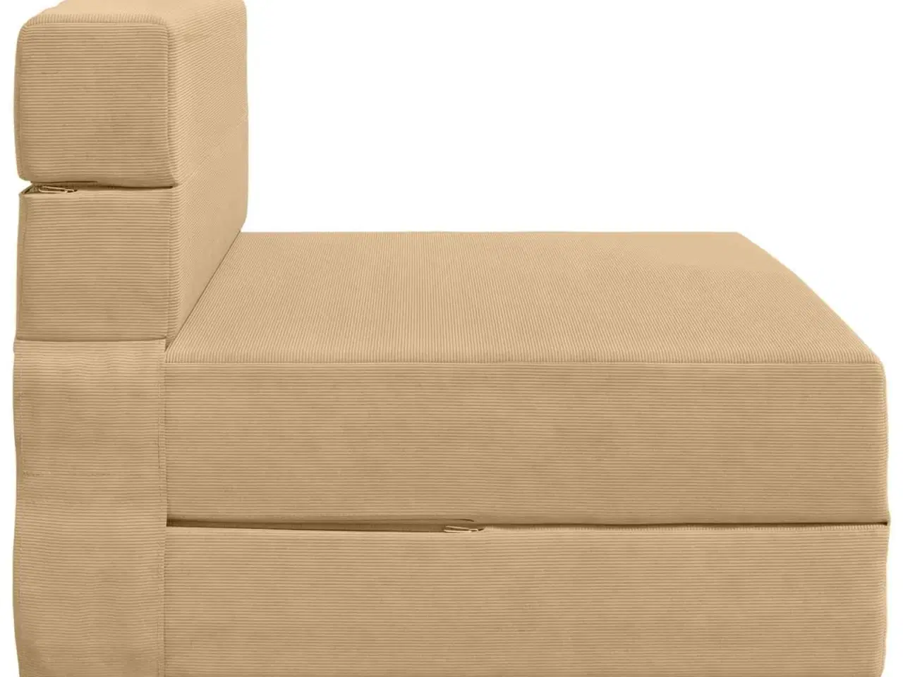 Billede 3 - Foldesofa seng Lys Grøn Grå 190 x 70 x 15 cm Velourstof