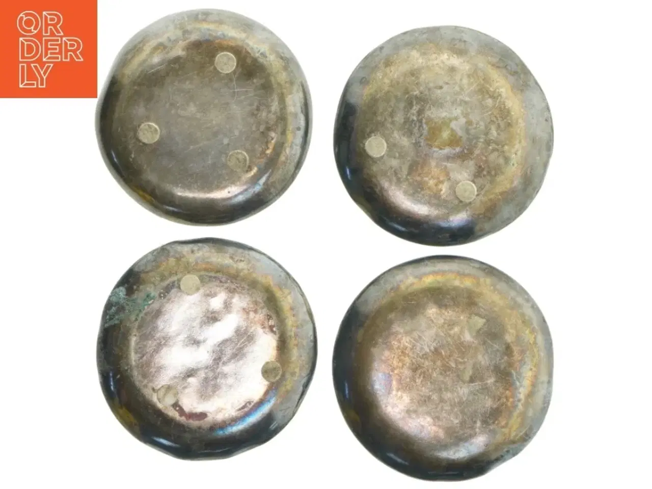 Billede 3 - Gamle sølvtallerkener sæt (str. Ø 18 cm)