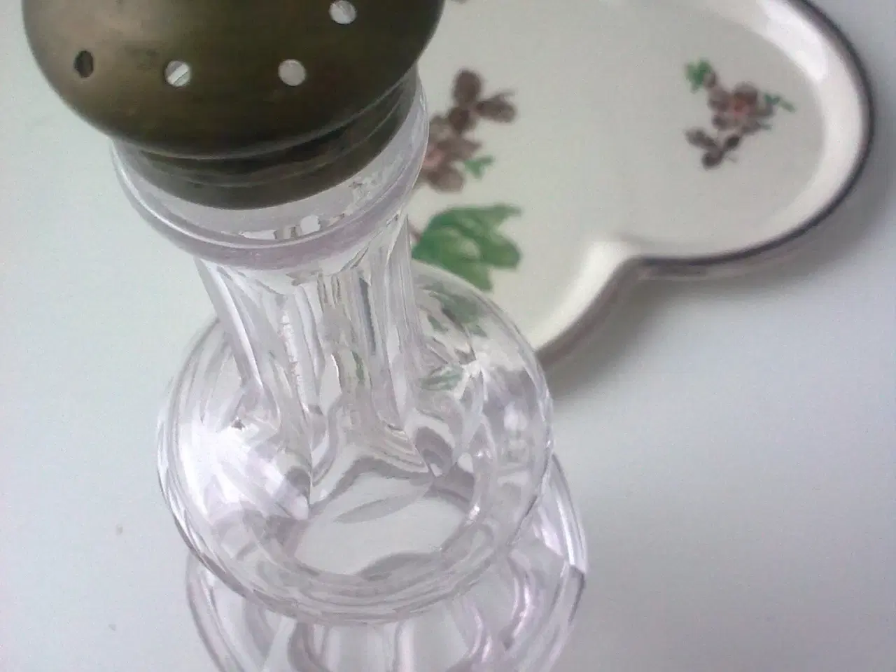 Billede 10 - Platin kant på gl. dansk mini bakke fad