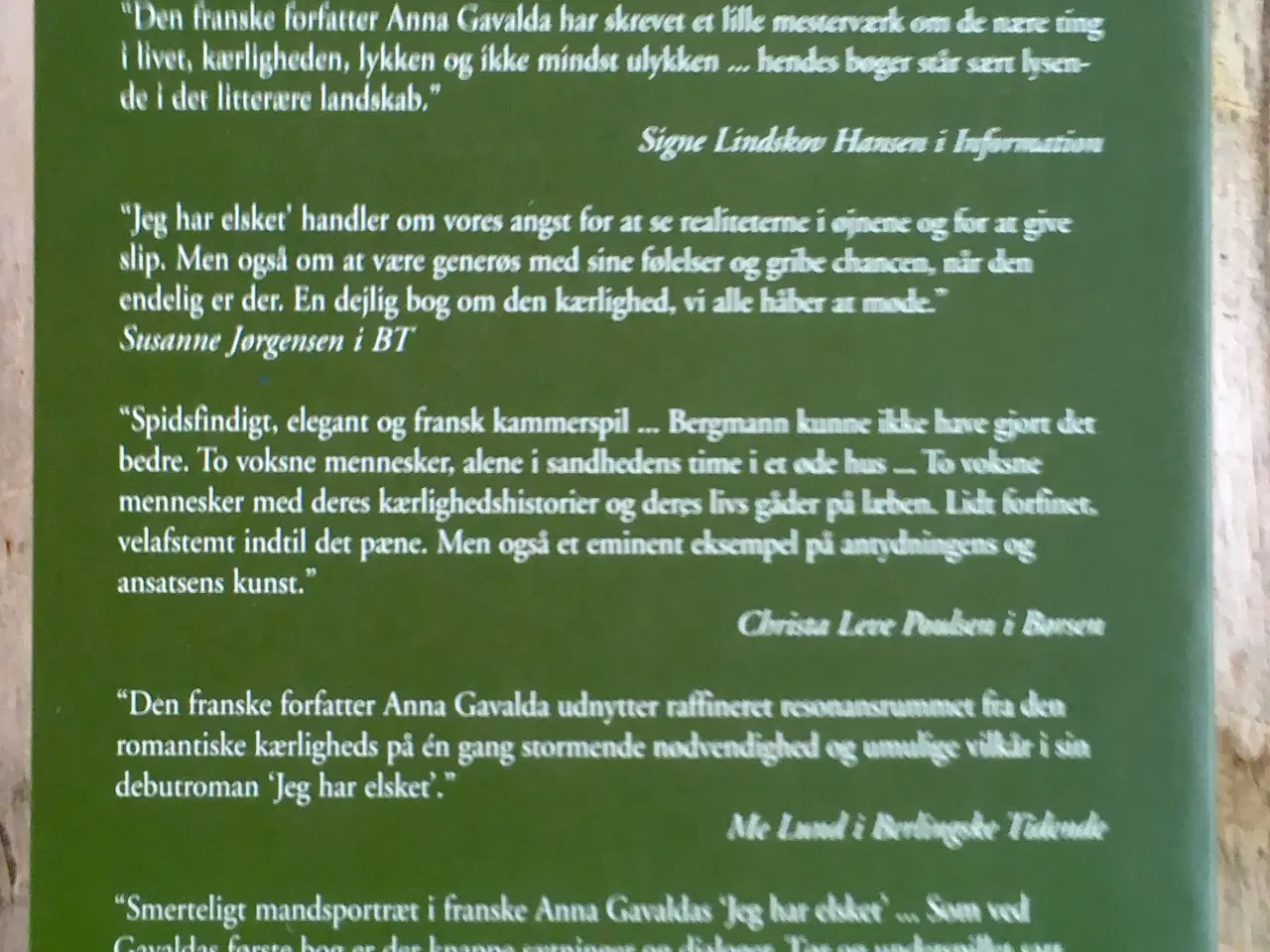 Billede 2 - Jeg har elsket, Anna Gavalda, genre: romantik
