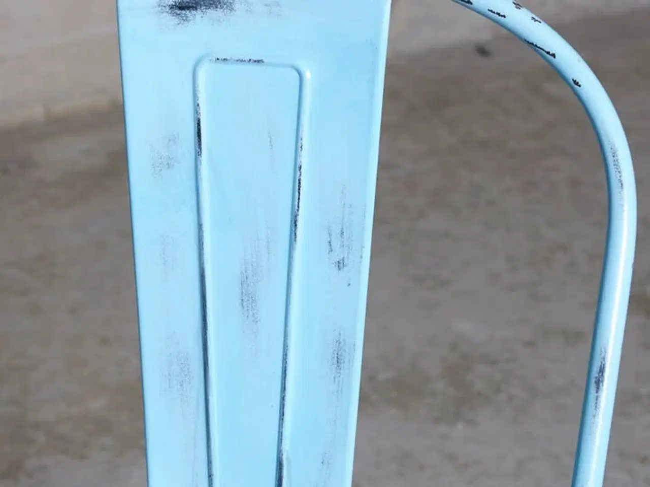 Billede 5 - 4 stk. Nye Jernstole i light blue