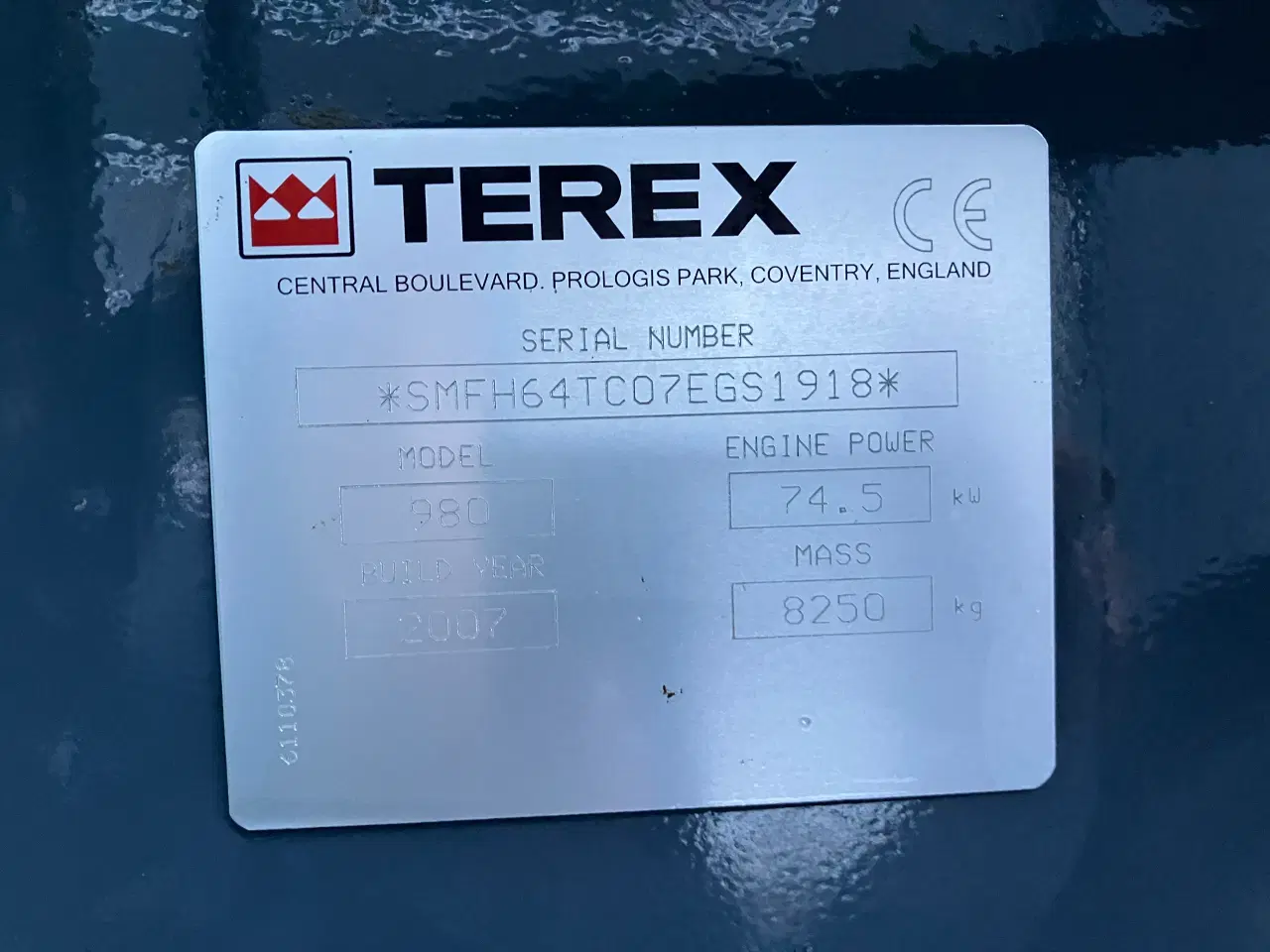 Billede 12 - TEREX 980 ELITE kun 4100 timer En ejers maskine