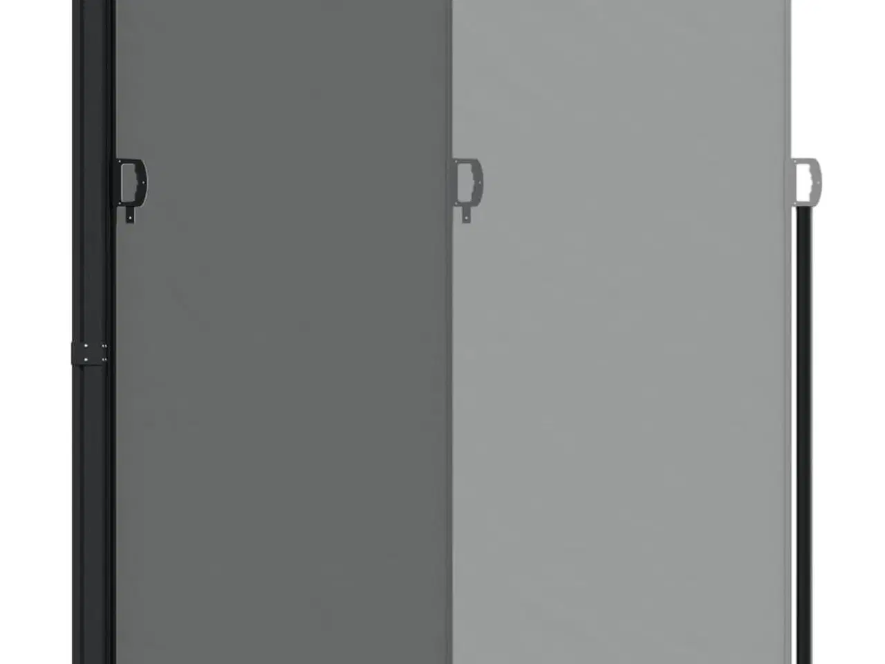 Billede 5 - Sidemarkise 220x500 cm sammenrullelig antracitgrå