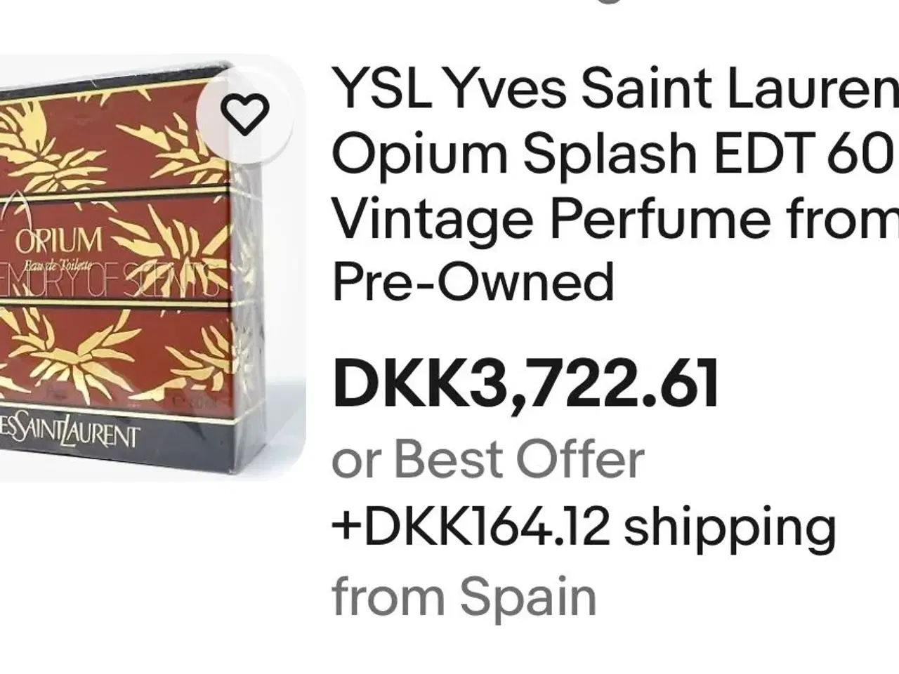 Billede 5 - Opium parfume Yves Saint Laurent 