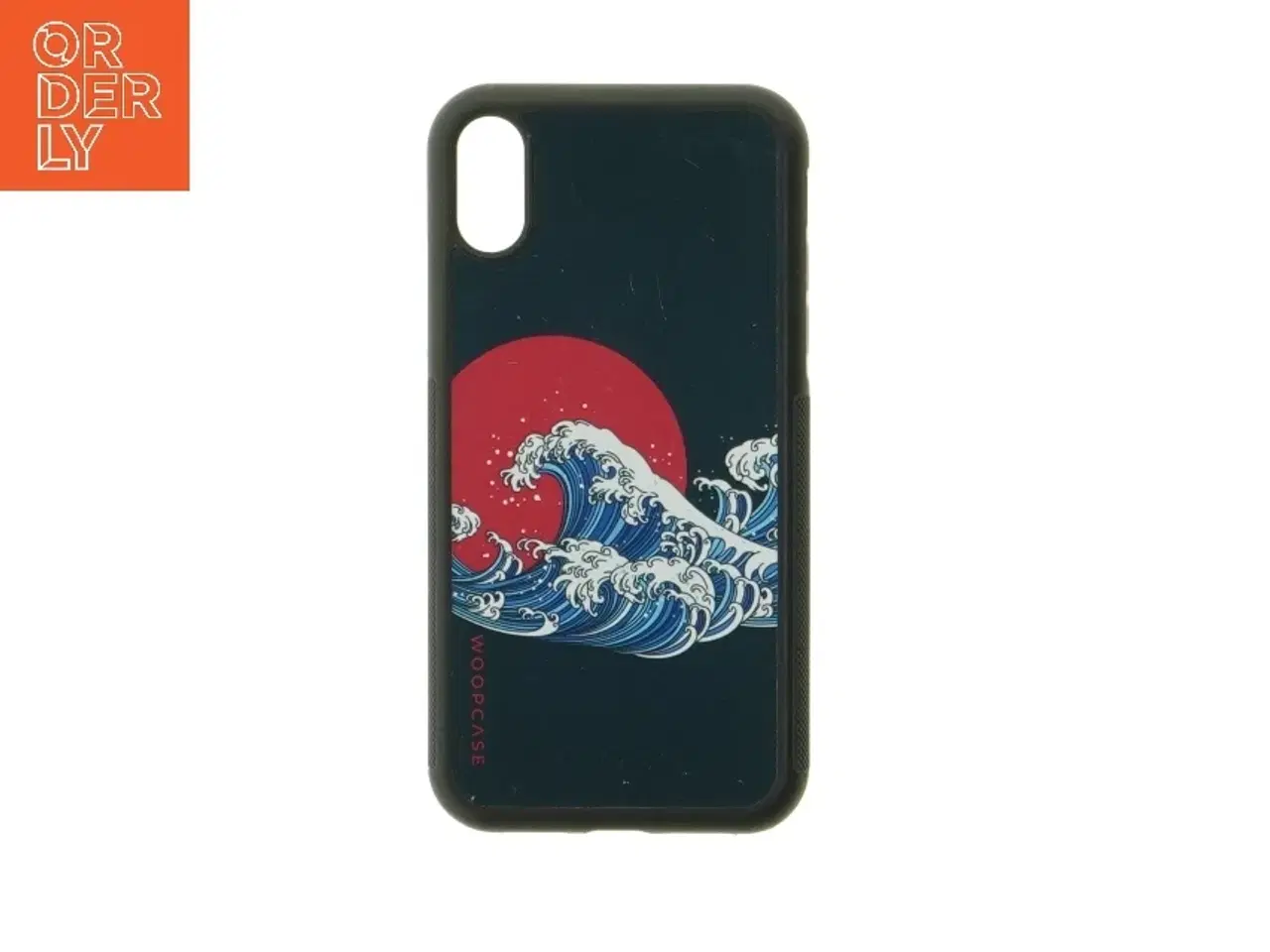 Billede 1 - Brugt mobiltelefoncover med bølgedesign fra Woopcase (str. 16 x 9 cm)
