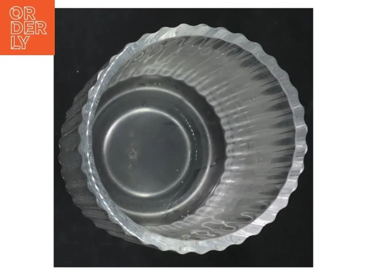 Billede 3 - Riflet glasvase fra Lyngby (str. 20 cm)