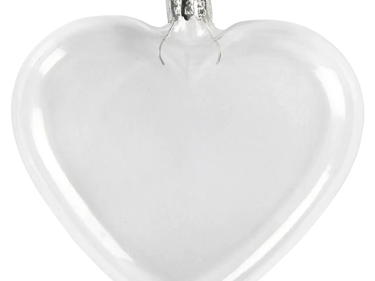 Billede 1 - Flade Glashjerter - 6 stk. til Dekoration og Gaver