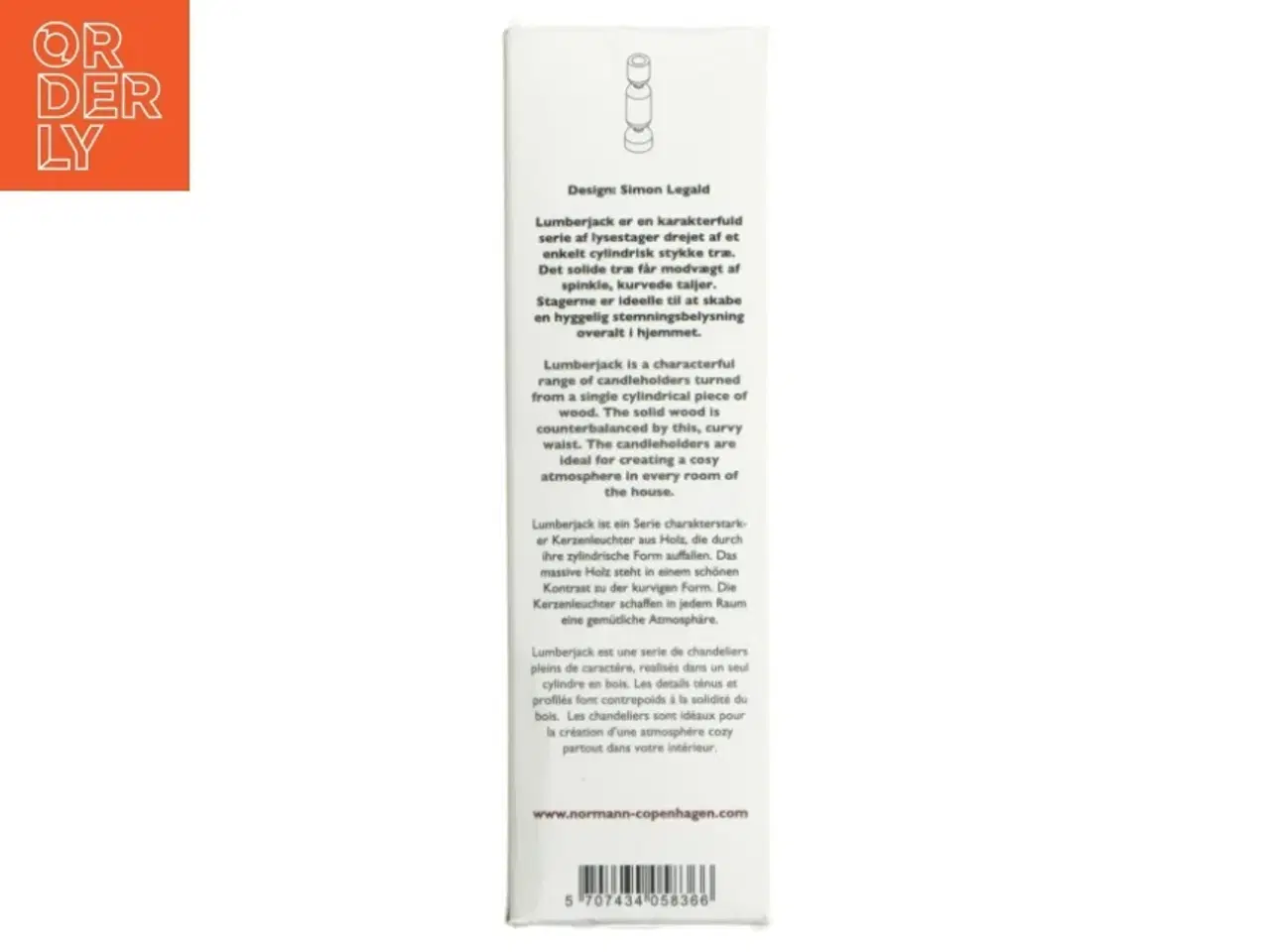 Billede 5 - Normann Copenhagen Lumberjack lysestage fra Normann Copenhagen (str. 16 cm)