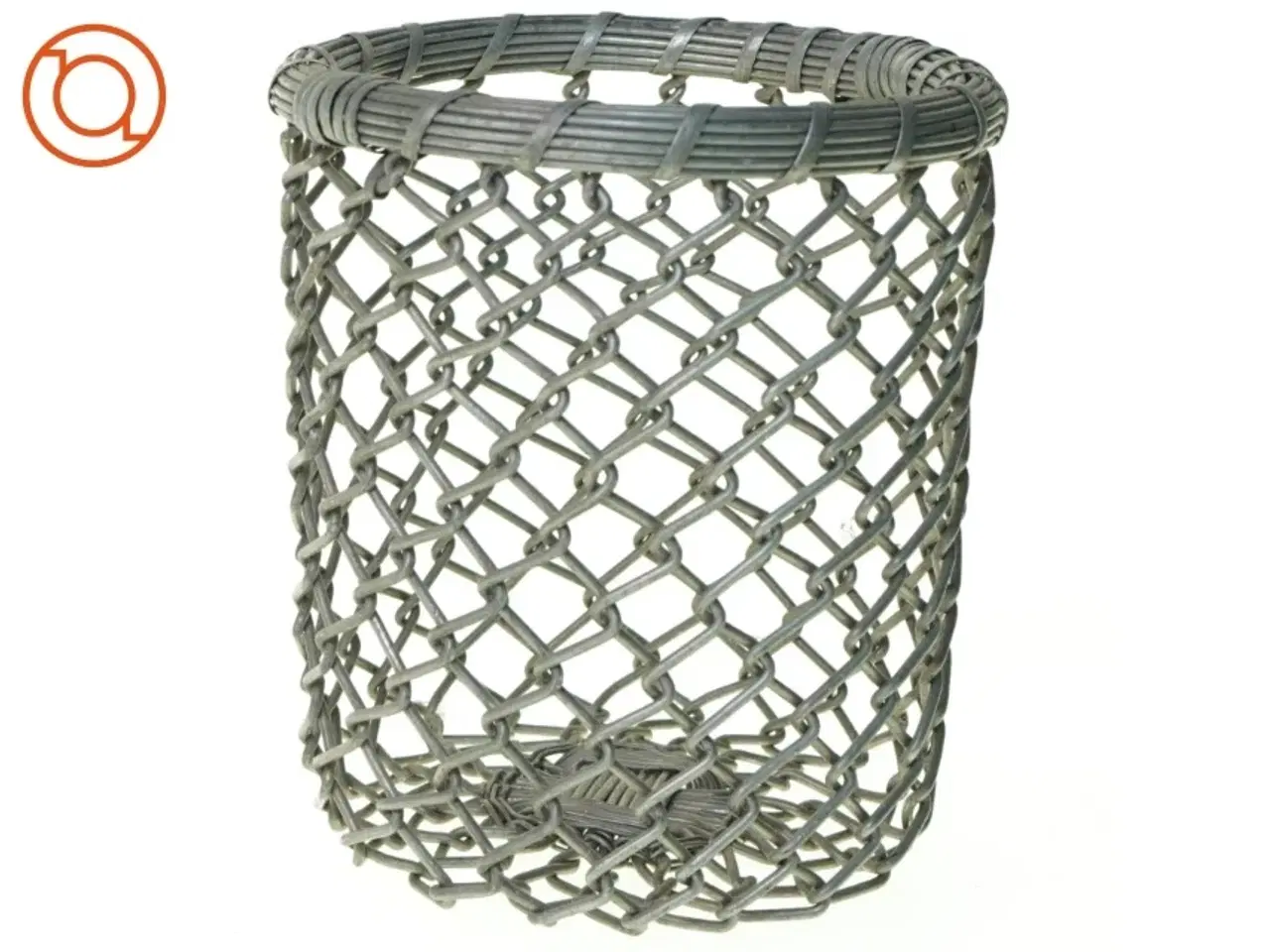 Billede 1 - Fil de fer Metal Flet Kurv fra Udkant (str. 16 x 14 cm)