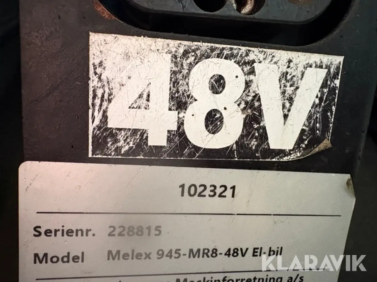 Billede 5 - El-bil motor redskab Melex 945DS