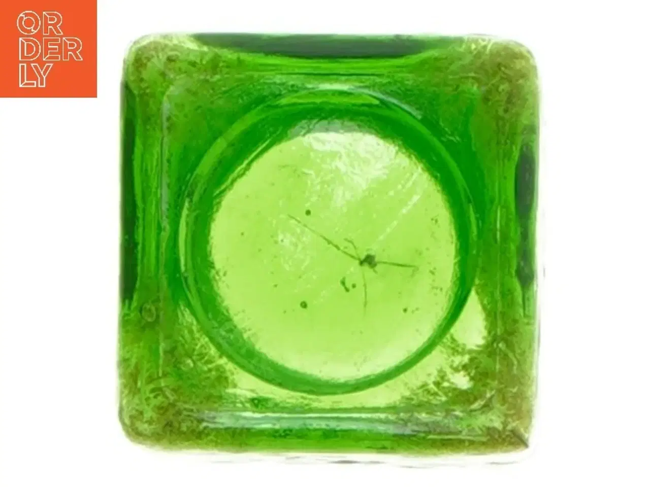 Billede 3 - Grøn glas vase (str. 6x5x5 cm)