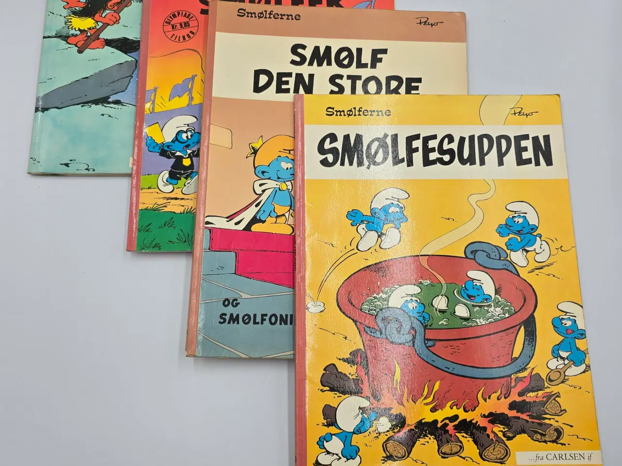 Billede 1 - 4 stk. Smølferne tegneserier sælges samlet