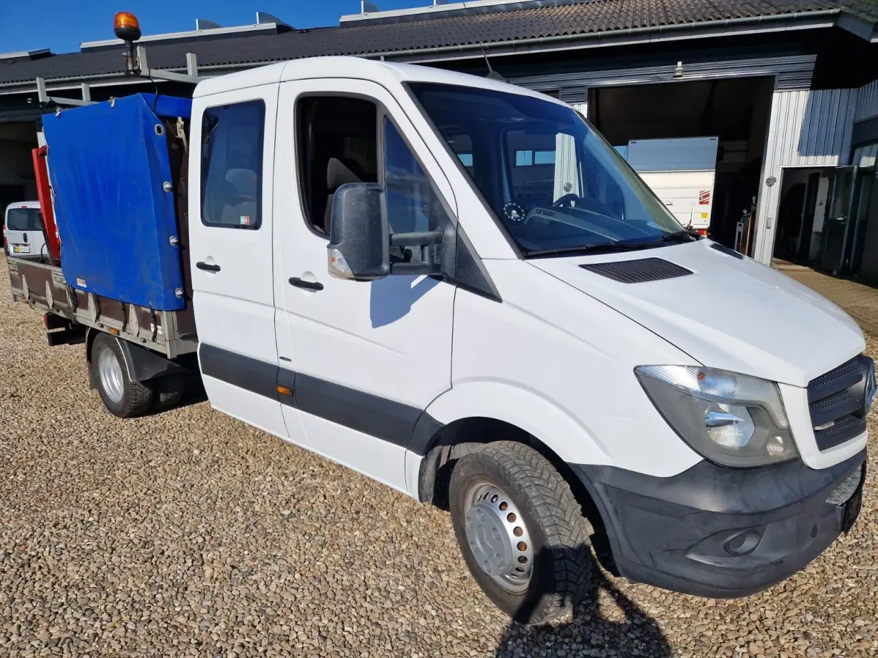 Billede 7 - Mercedes Sprinter 516 2,2 CDi A2 Mandskabsvogn m/lad RWD