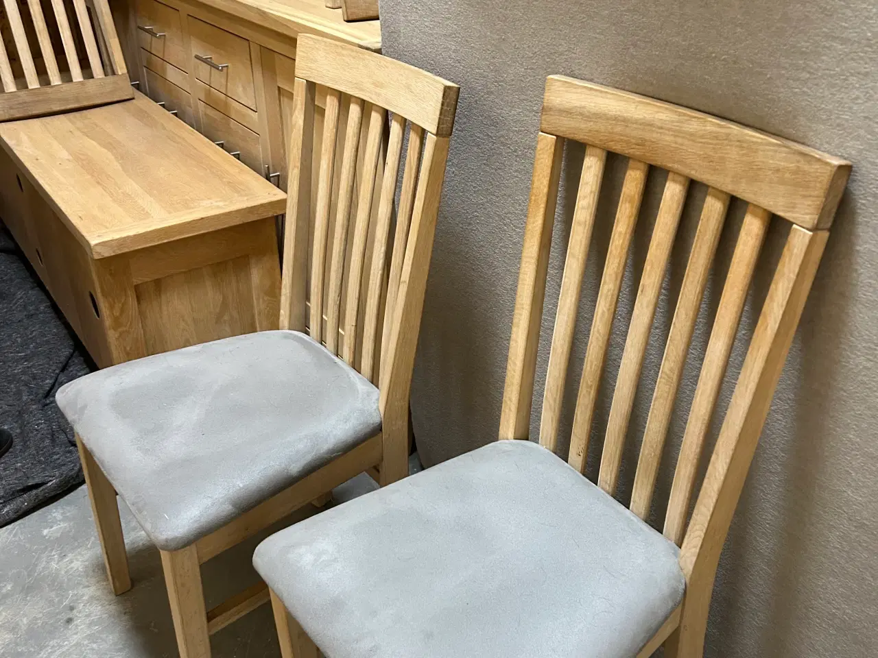 Billede 1 - Spisebord sæbebehandlet egetræ