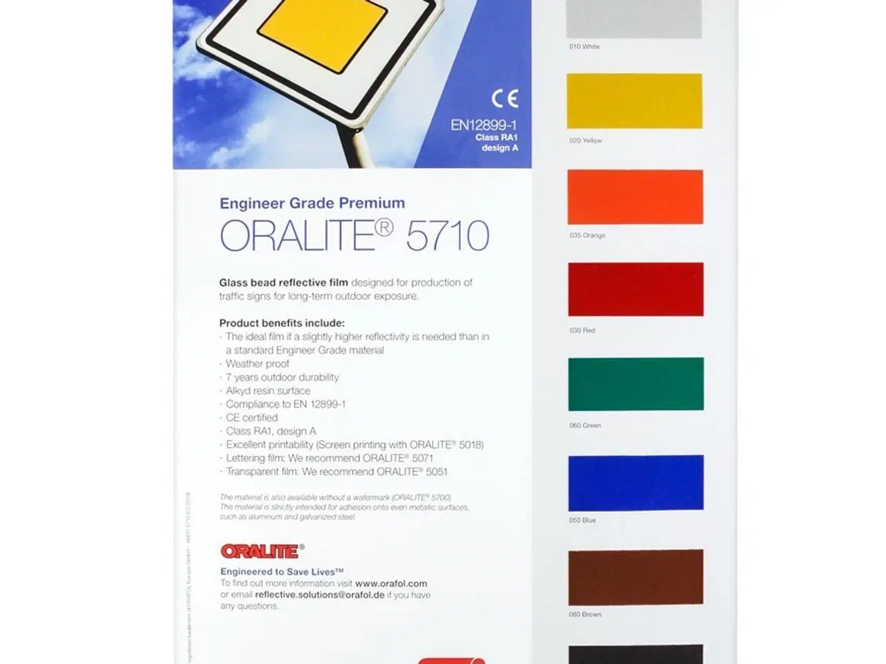 Billede 1 - Oralite 5710 Farvekort