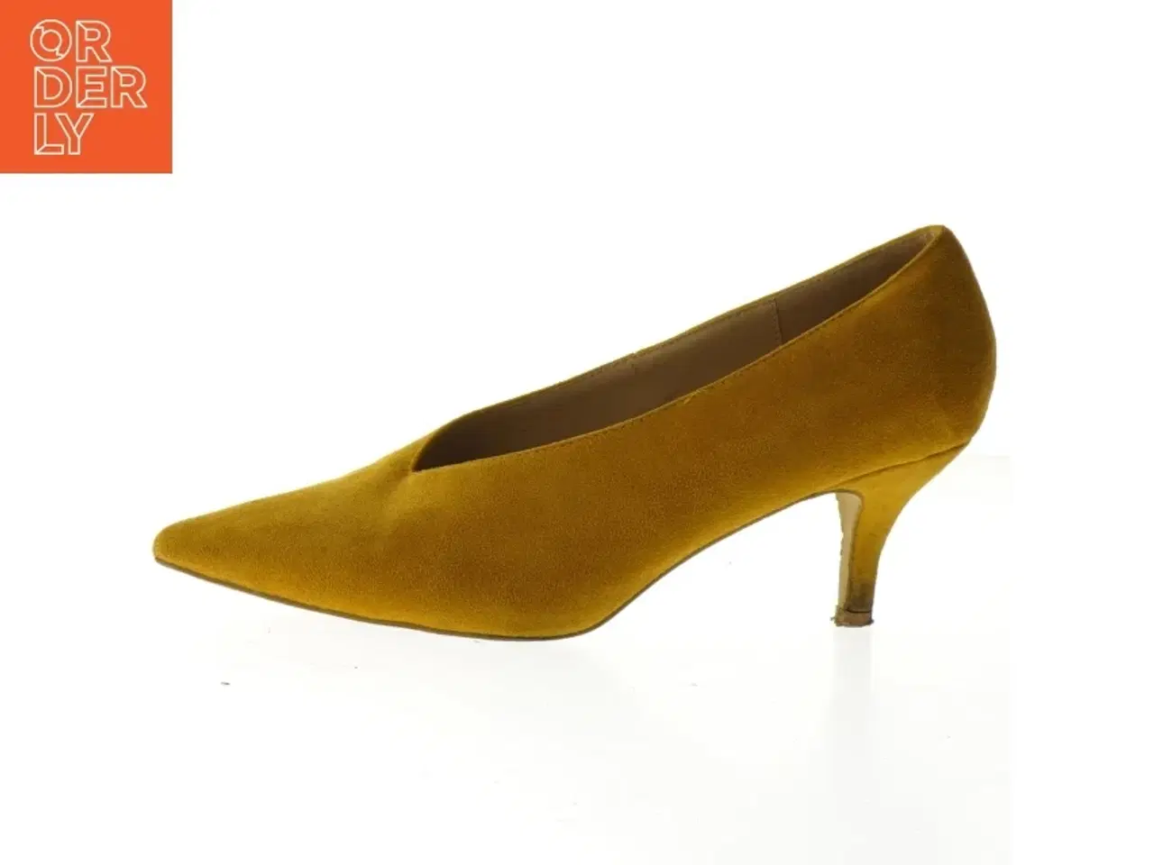 Billede 1 - Gule stiletter i størrelse 40 (str. 40 )