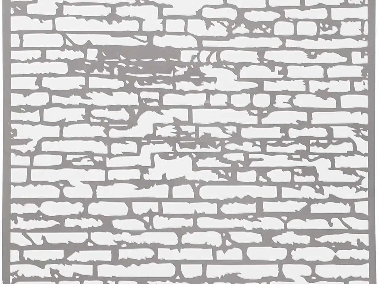 Billede 1 - Stencil til Mursten 30,5x30,5 cm - Genanvendelig Plast
