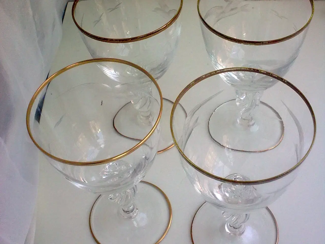 Billede 5 - Måge fugl slibning på vinglas DANMARK