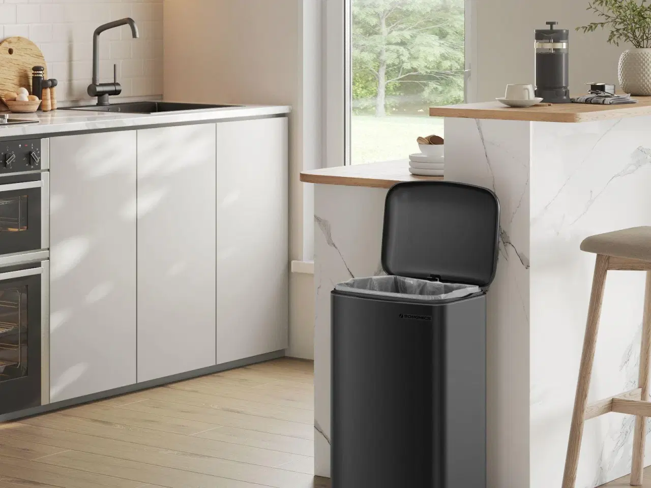 Billede 2 - Pedalspand 30 l – stål med inderspand og soft close, sort