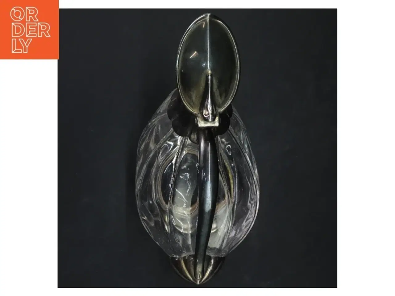 Billede 2 - Vintage glas karaffel med metalhåndtag (str. 26x18 cm)