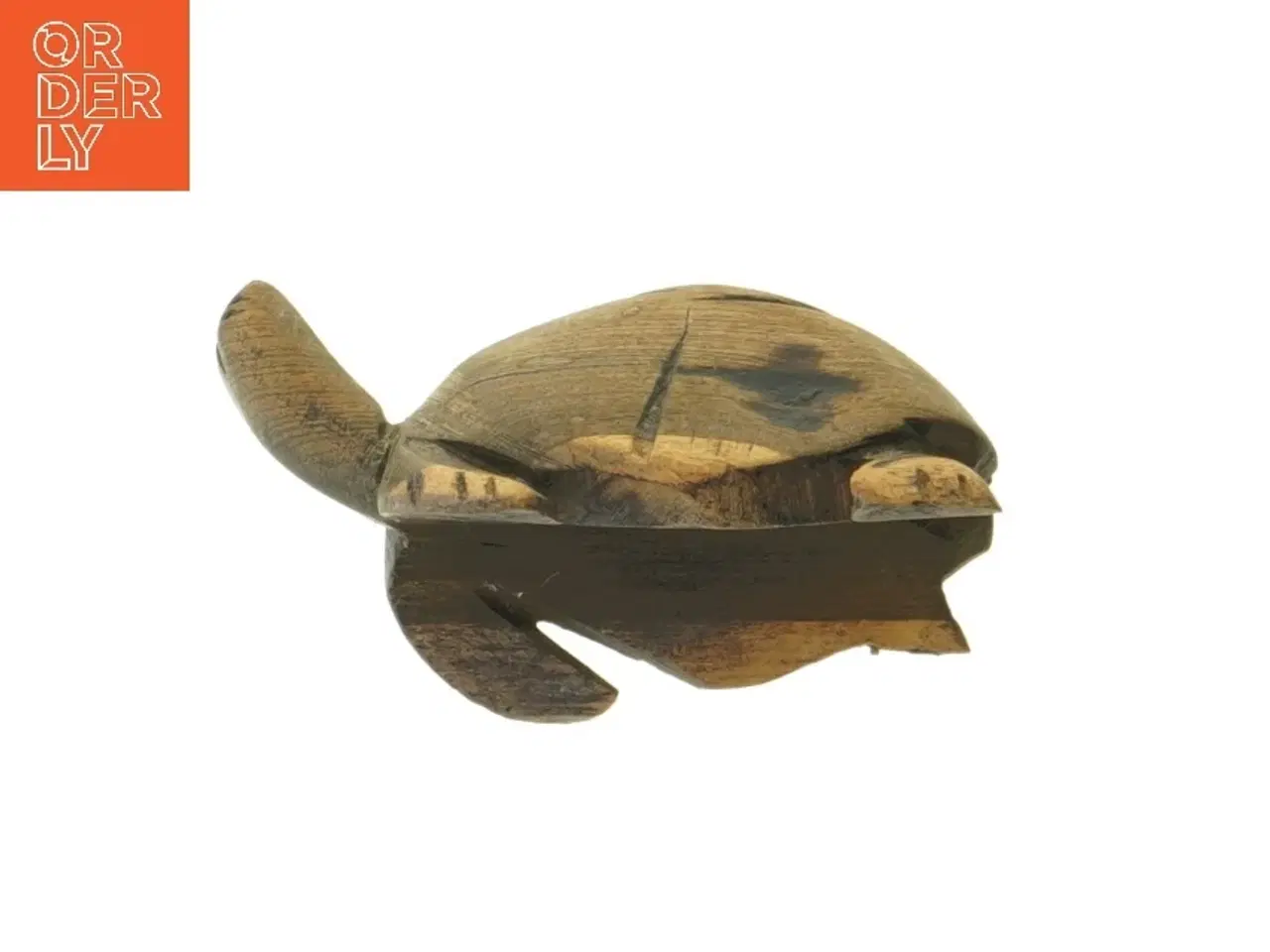 Billede 5 - Håndskåret træskildpadde (str. 10 cm)