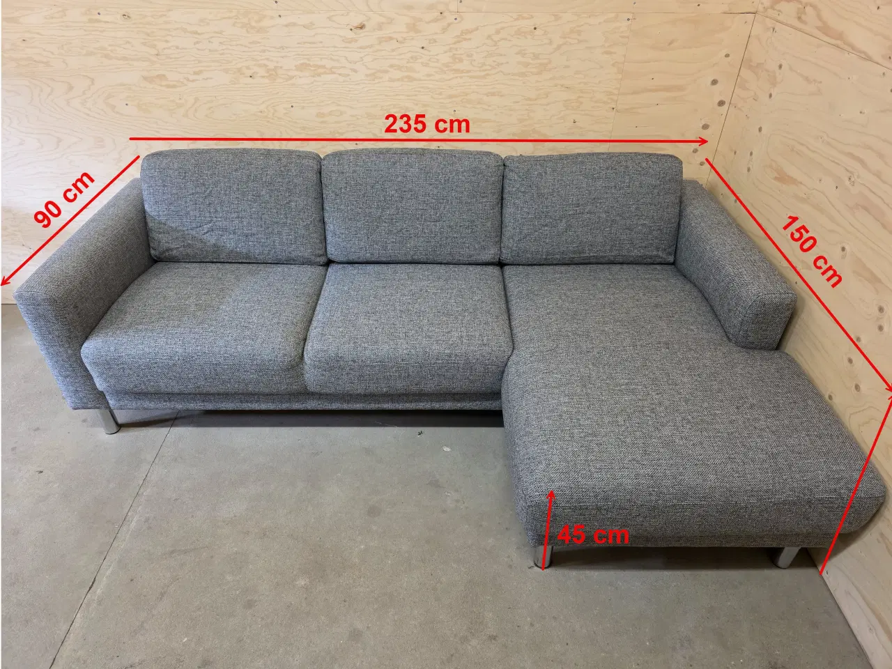 Billede 6 - 3 pers. Chaiselong Sofa