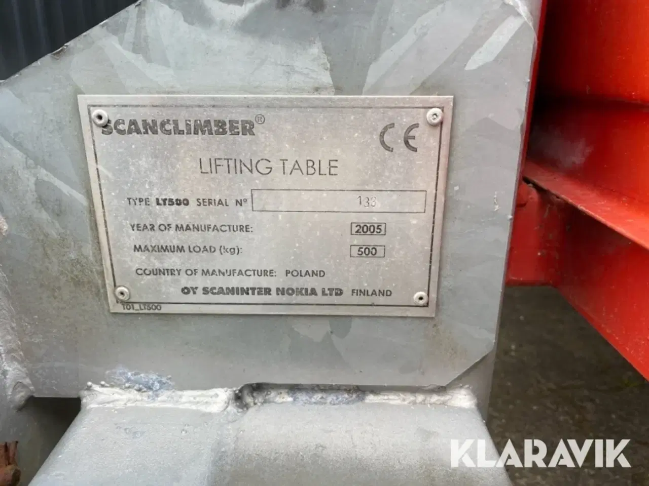Billede 12 - Arbejdsplatform / Materialehejs Scanclimber® LY500