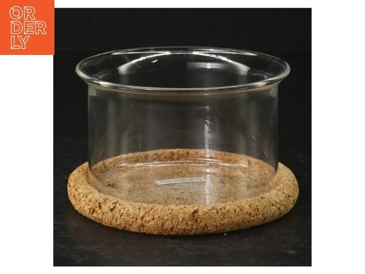 Billede 2 - Glasskål med korkbund fra Bodum (str. Ø. 10,5 cm. h 6 cm)