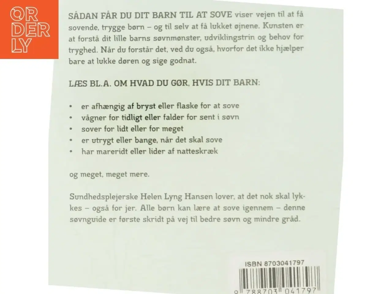 Billede 3 - Sådan får du dit barn til at sove! af Helen Lyng Hansen (Bog)
