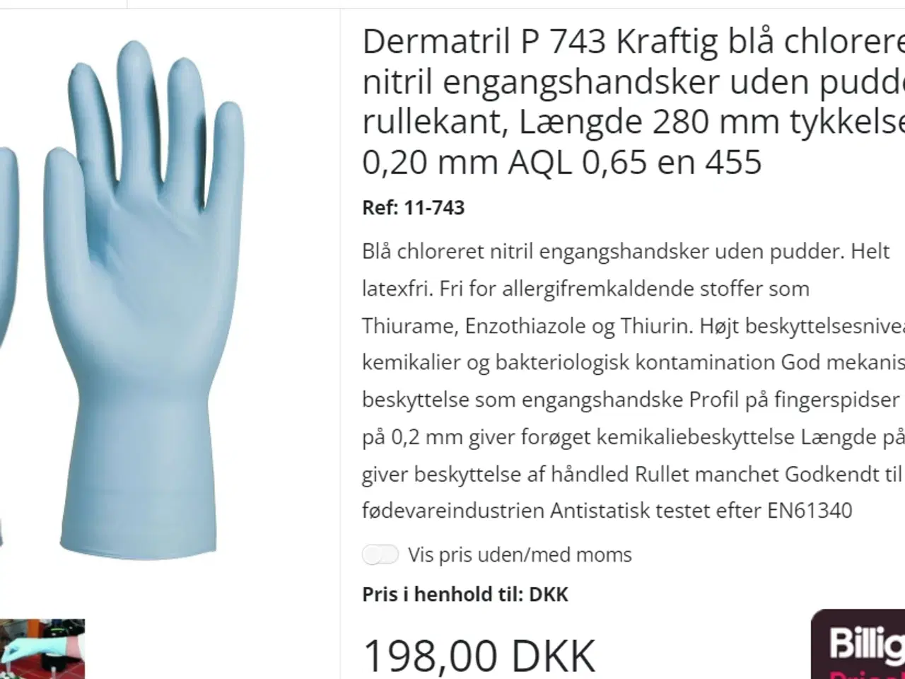 Billede 1 - Dermatril P handske