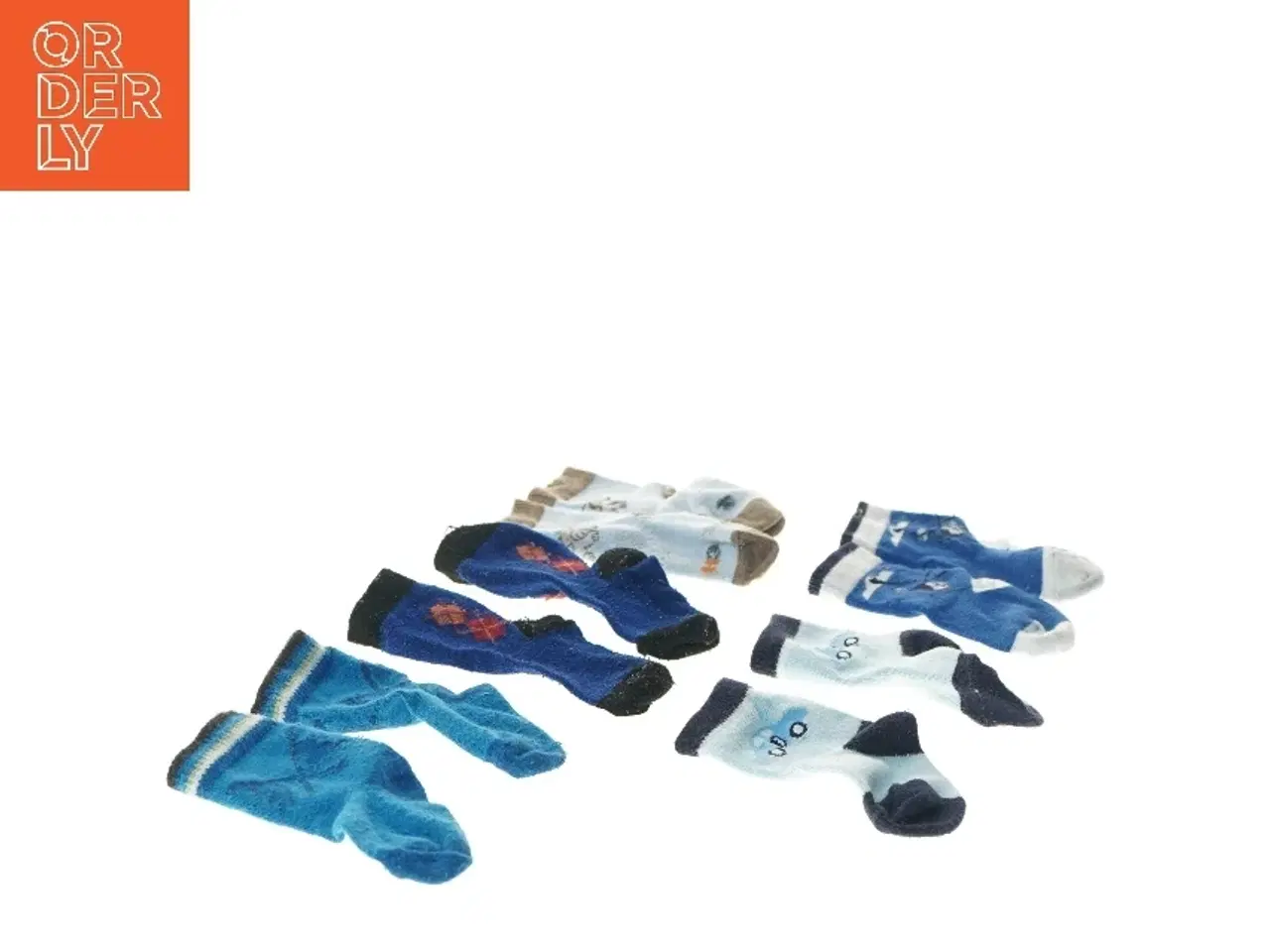 Billede 2 - Børnestrømper sæt af seks par (str. fod 10 cm længde 14,5 cm)