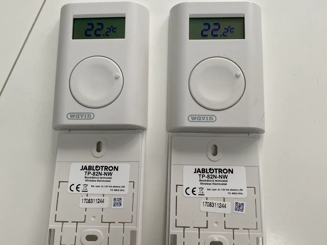 Billede 1 - Wavin termostat trådløs til 8000 serie, TP-82N-NW