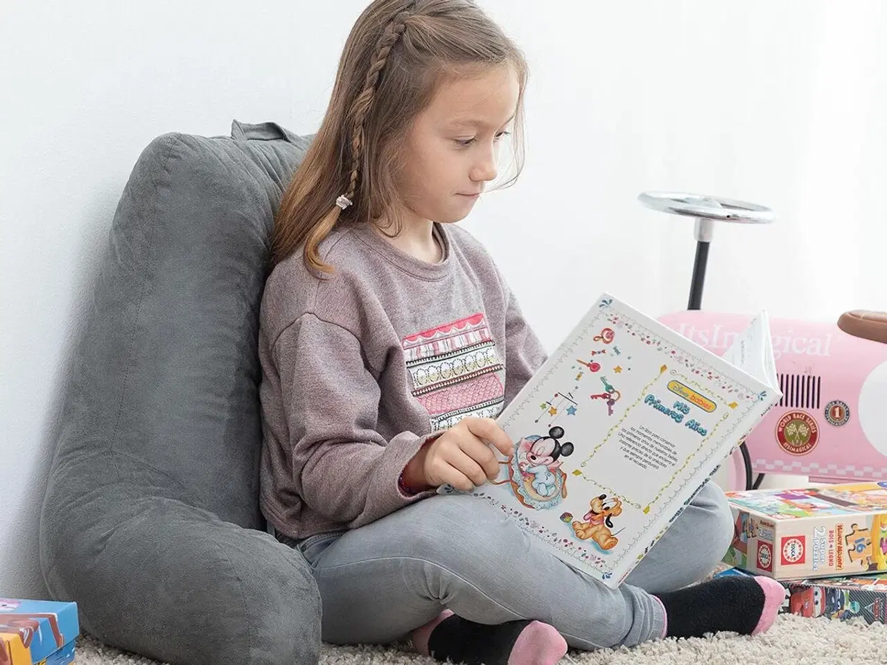 Billede 9 - Huggilow læsepude med armlæn - ergonomisk rygstøtte