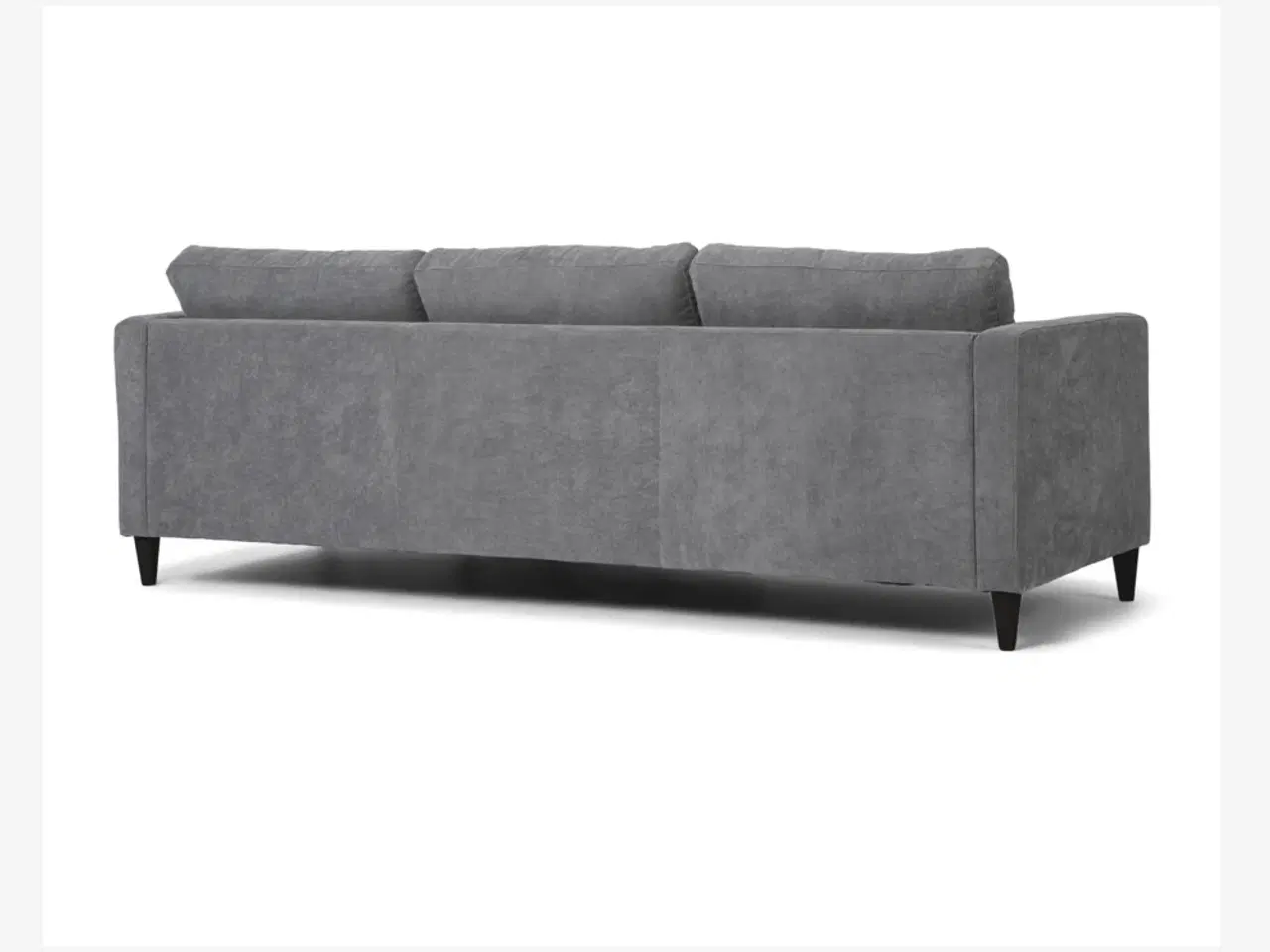 Billede 5 - Sofa med chaiselong med grå fløjl