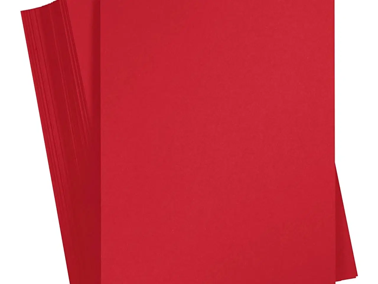 Billede 1 - Karton, A4, ark 210x297 mm, 180 g, julerød, 100ark/ 1 pk.