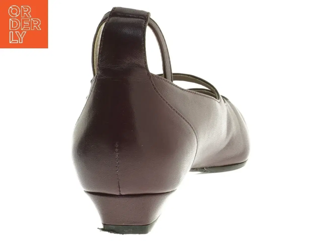 Billede 2 - Roccamore, Dea Burgundy, bordeaux ballerina med dobbeltrem (str. 36 )