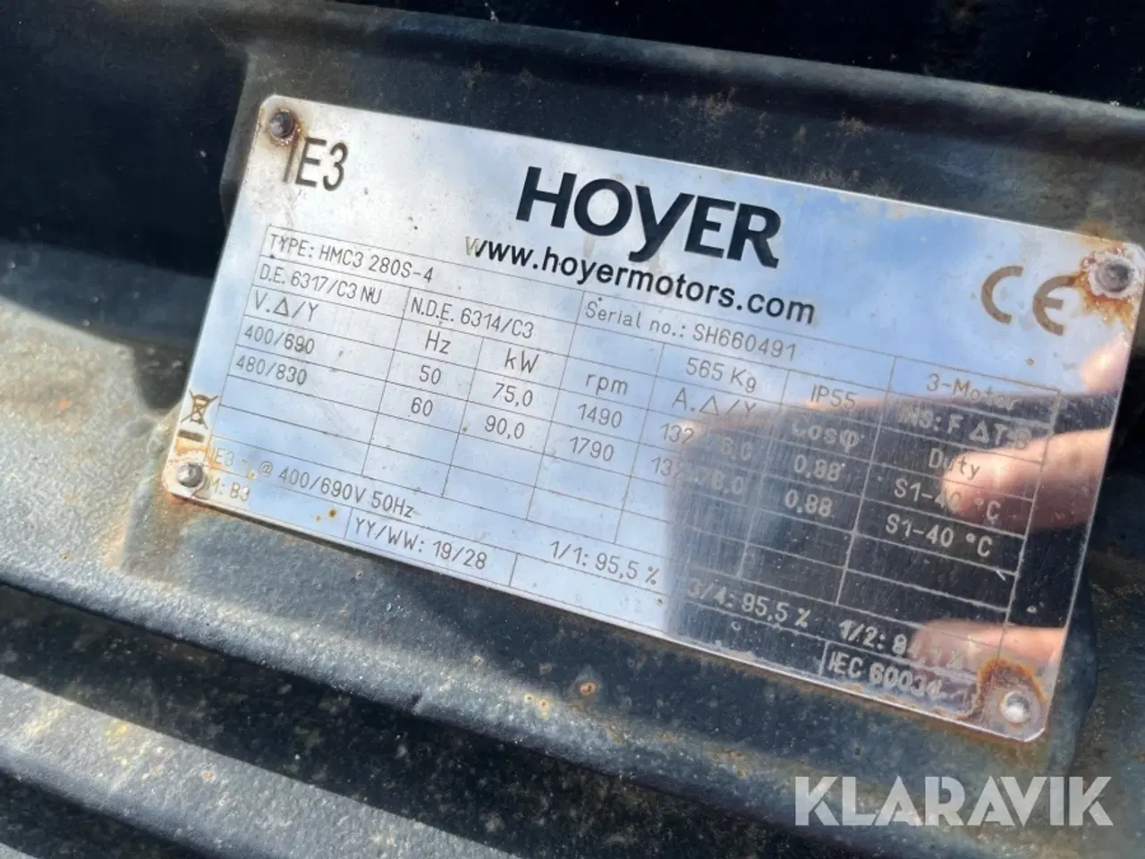 Billede 4 - Stor el motor Hojer HMC3-280S-4