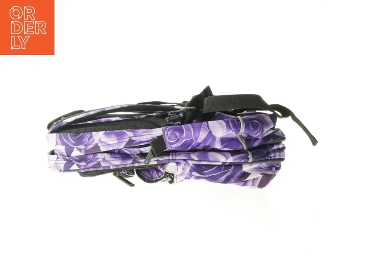 Billede 4 - Purple Rose SURVIVOR Lilla Jeva rygsæk med blomsterprint (str. 40 x 36 cm)