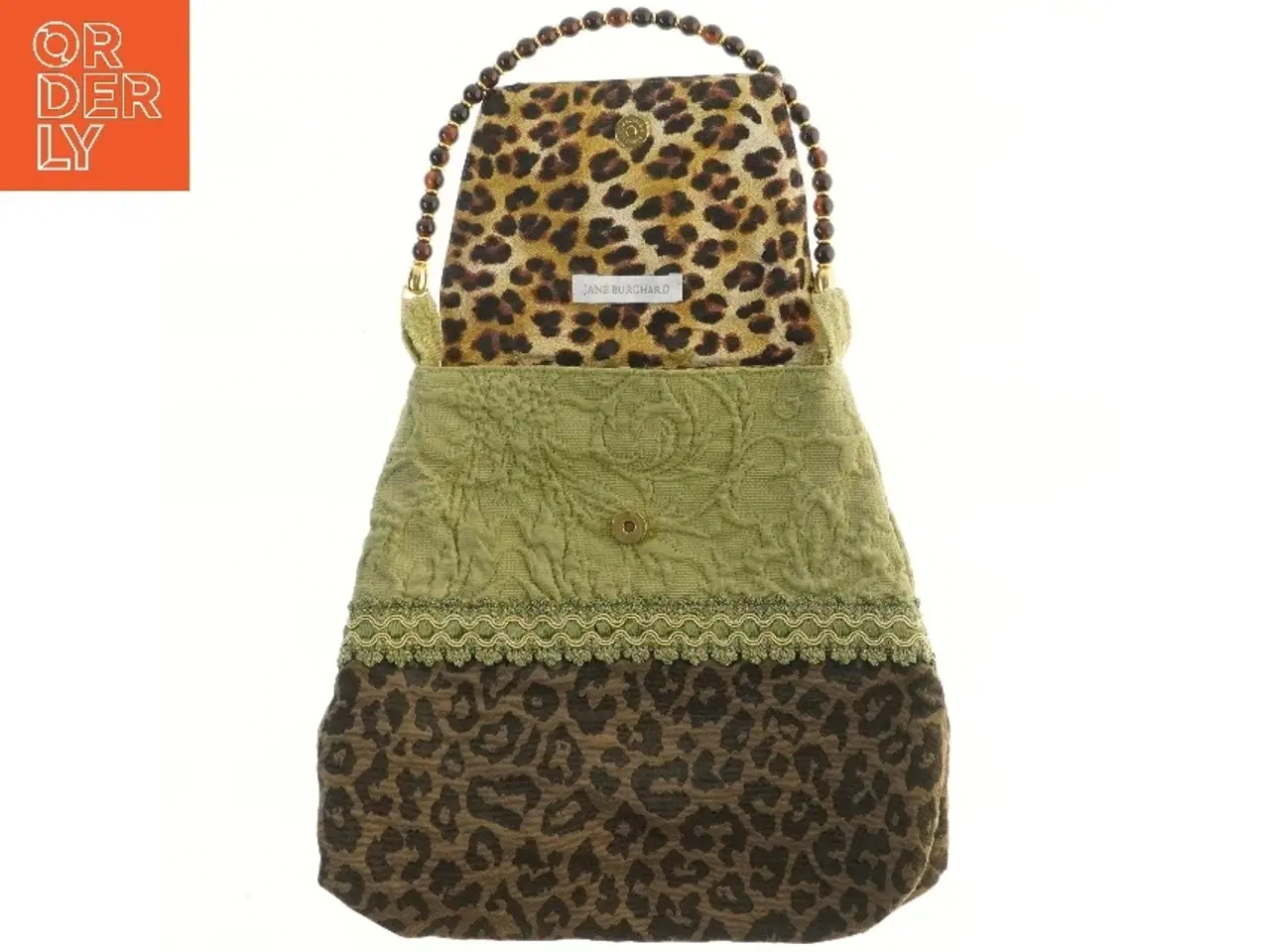 Billede 3 - Vintage håndtaske med leopardmønster fra Jane Burchard (str. 34x36 cm)