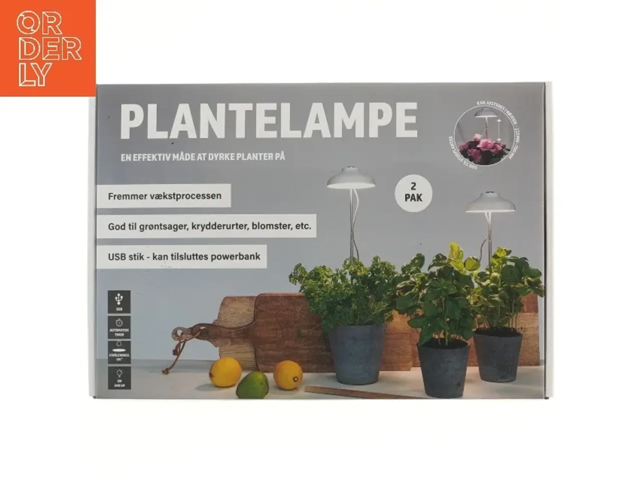 Billede 1 - Plante lampe 2-pak (str. 220-700 mm)