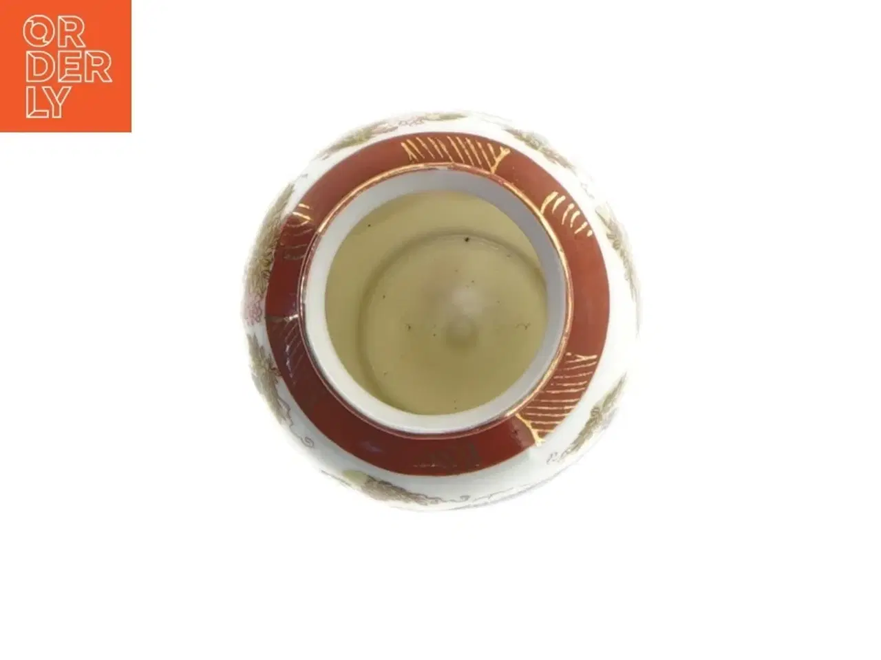 Billede 2 - Dekoreret porcelænsvase (str. 12,5 x 7,5 cm)