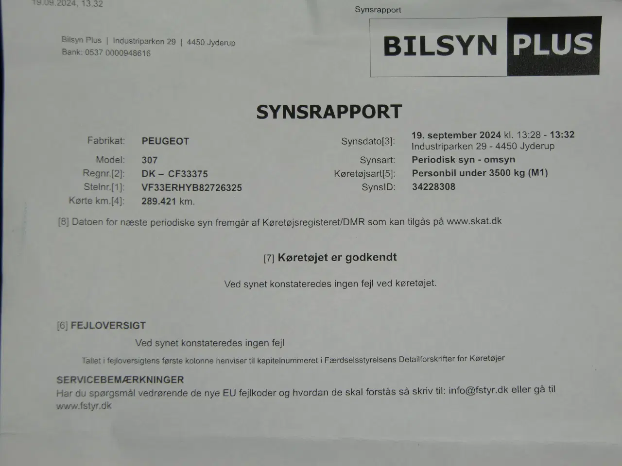 Billede 18 - Peugeot 307 - 5 dørs - 2003 - diesel - 90HK 