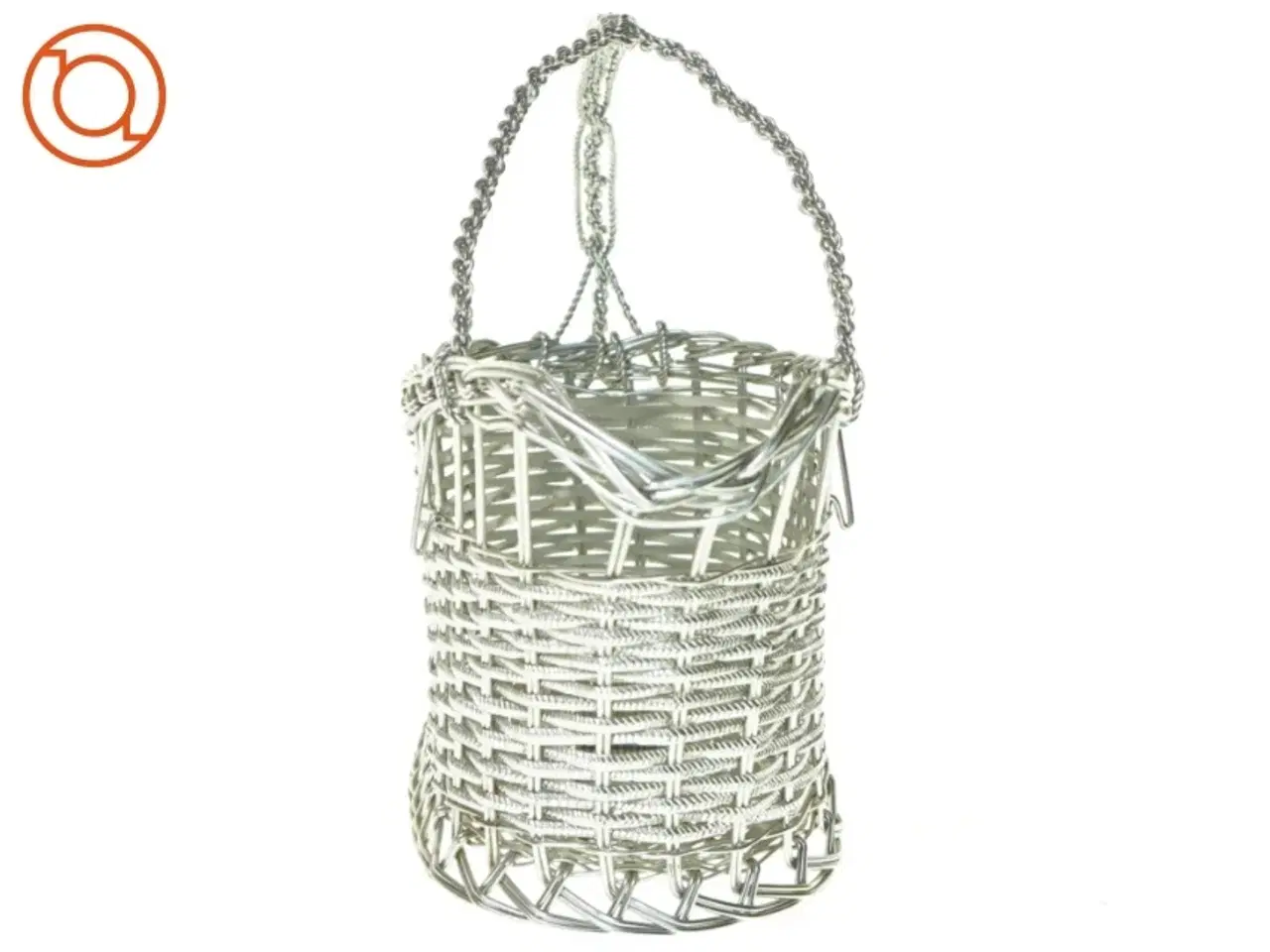 Billede 6 - Fil de fer Metal flet kurv Vinholder Kurv (str. 26 x 10 x 18 cm)