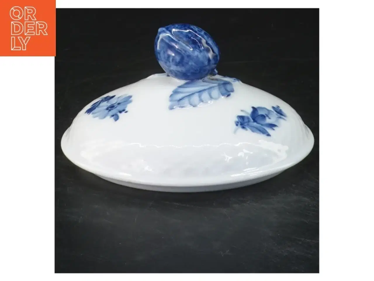 Billede 1 - Royal Copenhagen blå blomst låg (str. 12x6 cm)