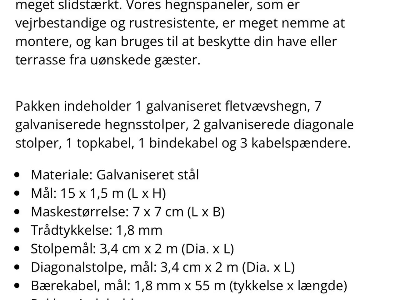Billede 7 - Galvaniseret hegn 150 cm - 30 meter
