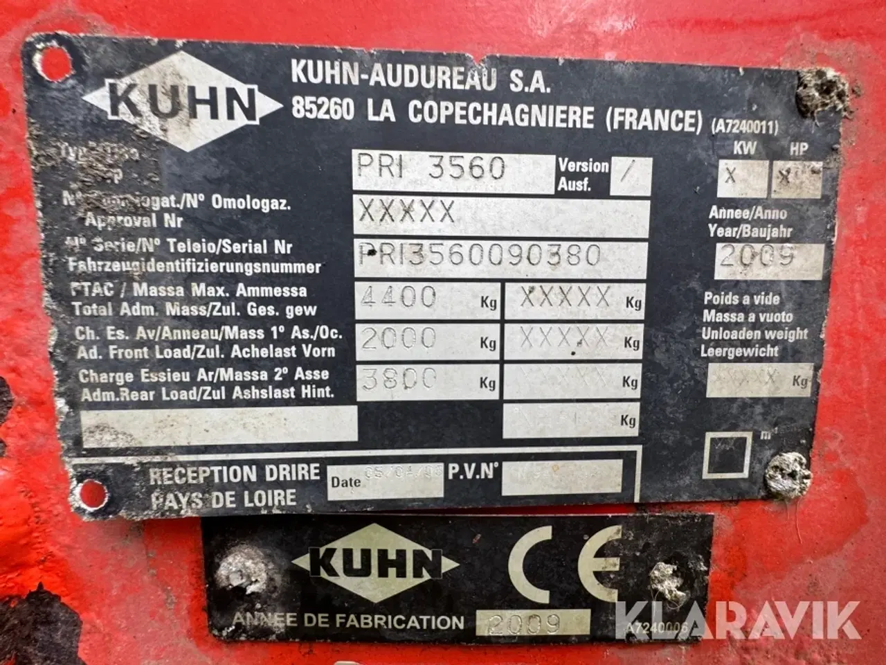 Billede 5 - Stråmaskine Kuhn Primor 3560