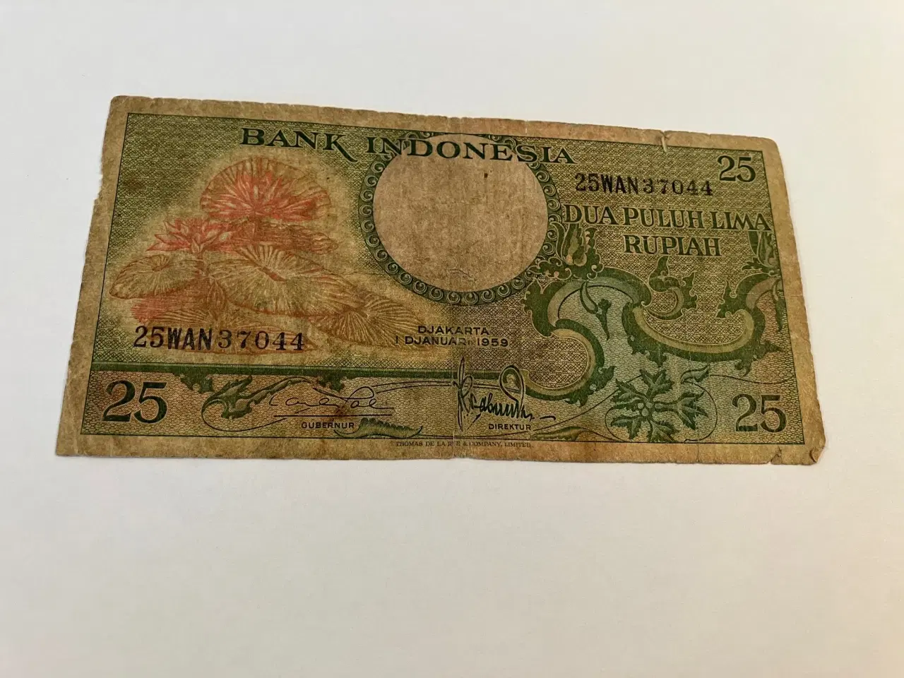 Billede 1 - 25 Rupiah Indonesia 1959
