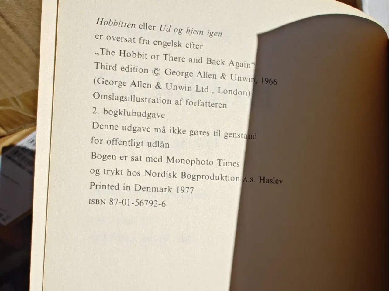 Billede 2 - Tolkien Hobitten fra 1977 - Ud og hjem igen