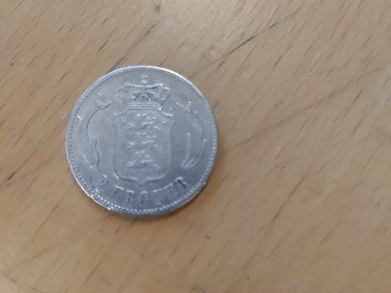 Billede 4 - Dansk 2 krone i sølv 1875